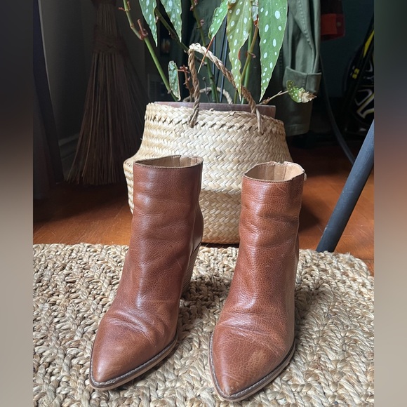 Lucky Brand Tan Leather Adalan Ankle Booties - Picture 4 of 11